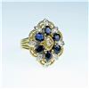 Image 2 : 20CAI-55 ROYAL BLUE SAPPHIRE & DIAMOND RING
