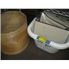 Image 1 : A LOT OF MISC INSULATORS, FABRIC BOXES, CHEESE BOX ETC.