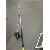 Image 1 : WHITE FISHING ROD WITH OMOTO REEL (ROD HAS BROKEN TIP)