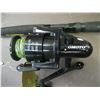 Image 3 : WHITE FISHING ROD WITH OMOTO REEL (ROD HAS BROKEN TIP)