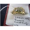 Image 2 : LADIES 14K - Sz 9 - DIAMOND DINNER RING WITH LOCAL APPRAISAL FROM JC BRADLEY OF $2,890.