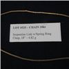 Image 1 : 18" Chain 10kt - Serpentine Link w/Spring Ring Clasp - 4.82 g