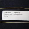 Image 2 : Chain 14kt - Snake Chain, Lobster Clasp - 5.69 g