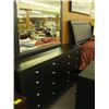 Image 1 : 5-PC 'AS NEW' BEDRM STE,MIRROR DRESSER,CHEST OF DRAWERS,LG NIGHT STANDS,BEDFRAME (QUEEN) NO MATTRESS