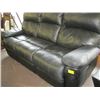 Image 1 : BLACK DUAL RECLINER SOFA, MATCHING SINGLE RECLINER CHAIR