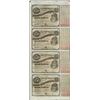 Uncut Sheet of (4) State of Louisiana Baby Bond Obsolete Notes