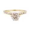 Image 2 : 10KT Yellow Gold 1.15 ctw Diamond Ring