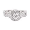Image 2 : 14KT White Gold 1.61 ctw Diamond Wedding Ring