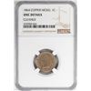 Image 1 : 1864 1 Cent Copper Nickel Coin NGC UNC Details