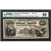 1882BB $10 First NB of Newport, NH CH# 888 National Currency Note PMG Extremely Fine 40