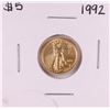 Image 1 : 1992 $5 American Gold Eagle Coin