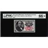 Image 1 : 1874 25 Cent Fifth Issue Fractional Currency Note PMG Choice Uncirculated 66EPQ Star