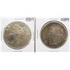Image 1 : Lot of (2) 1889 $1 Morgan Silver Dollar Coins