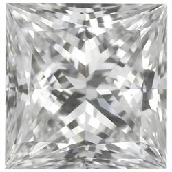 Finest SQUARE PRINCESS Natural Precision Cut African VVS2-VS1 - E-F Diamond