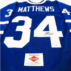 Auston Matthews Signed #34 Toronto Maple Leafs Jersey With Certificate Of Authenticity COA