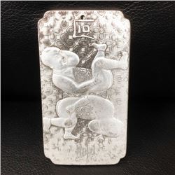 Tibetan Silver Semease Asian Marked Bullion Bar