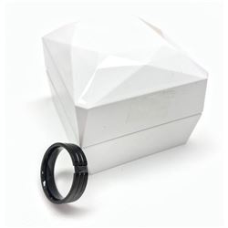 Mens Black Titanium 3 Band Size 10 Ring