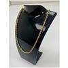 Image 1 : Ladies 14K Gold Plated Twisted Necklace