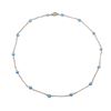 Image 1 : Beautiful Blue Pearl Necklace With Silver Chain