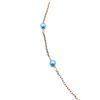 Image 3 : Beautiful Blue Pearl Necklace With Silver Chain