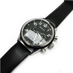 New Benyar Mens Black Multi Dial Watch