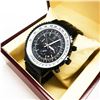 Image 2 : Men's Stockwell PILOTS Automatic Watch With Genuine Black Stainless Steel Locking Clasp & Gift Box