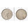 Image 2 : Lot of (2) 1927-S $1 Peace Silver Dollar Coins