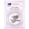 Image 1 : 2015-P $1 Australian Wedge Tailed Eagle Silver Coin PCGS MS69 Mercanti Signature