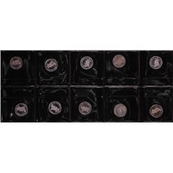 Lot of (10) Disney Mickey & Minnie Mouse 1/20 oz. .999 Fine Silver Coin Rounds