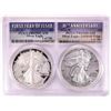 Image 1 : 1986-S & 2016-W $1 Proof American Silver Eagle Coin Set PCGS PR69DCAM