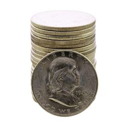 Roll of (20) Brilliant Uncirculated 1948-D Franklin Half Dollar Coins