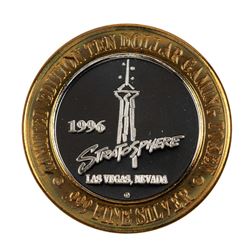 .999 Silver Stratosphere Las Vegas, NV $10 Casino Limited Edition Gaming Token