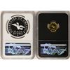 Image 2 : 1792-2017 Half Disme 1/10 oz. Gold & 1oz. Silver Medals NGC PF70 W/ Moy Signature Set