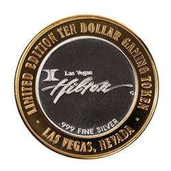.999 Silver Hilton Las Vegas, Nevada $10 Casino Limited Edition Gaming Token