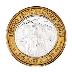 .999 Silver Lawmen Series Wild Bill Hickok $10 Limited Edition Casino Gaming Token