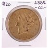 Image 1 : 1882-CC $20 Liberty Head Double Eagle Gold Coin