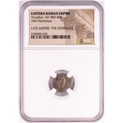 Arcadius, AD 383-408 Nummus Ancient Eastern Roman Empire Coin NGC Certified