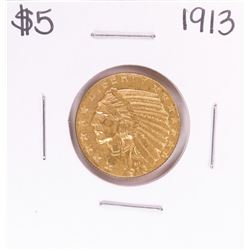 1913 $5 Indian Head Half Eagle Gold Coin