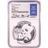 Image 1 : 2019 China 10 Yuan Panda Silver Coin NGC MS70 Early Releases Joel Iskowitz Signature