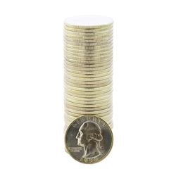 Roll of (40) Brilliant Uncirculated 1950 Washington Quarter Coins