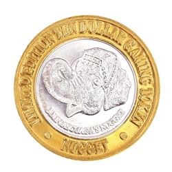 .999 Silver John Ascuaga's Nugget Sparks, Nevada $10 Limited Edition Gaming Token