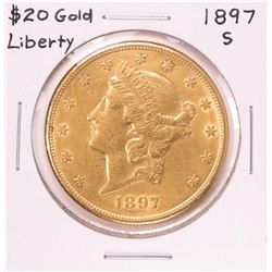 1897-S $20 Liberty Head Double Eagle Gold Coin