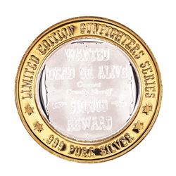 .999 Silver Limited Edition Gunfighters Series Casino Gaming Token