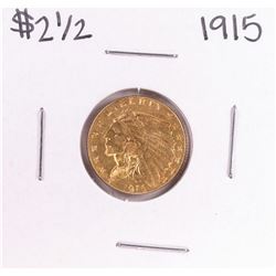 1915 $2 1/2 Indian Head Quarter Eagle Gold Coin