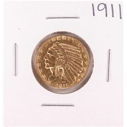 1911 $5 Indian Head Half Eagle Gold Coin