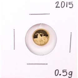 2015 $5 Tokelau Proof 1/2 Gram Capricornus Gold Coin