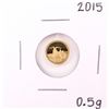 Image 1 : 2015 $5 Tokelau Proof 1/2 Gram Capricornus Gold Coin