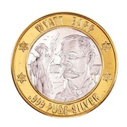 .999 Silver Lawmen Series Wyatt Earp $10 Limited Edition Casino Gaming Token