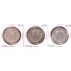 Image 1 : Lot of (3) 1933 Mexico Un Pesos Silver Coins