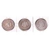 Image 2 : Lot of (3) 1933 Mexico Un Pesos Silver Coins